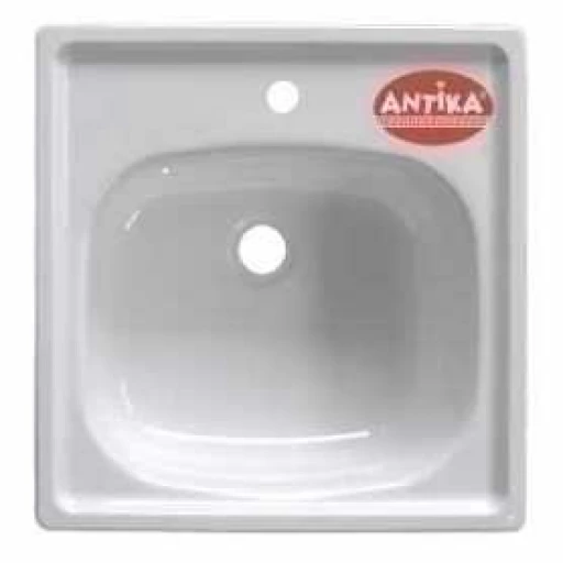 Мойка стальная эмалир.0,5*0,5 "Antica" с кроншт.