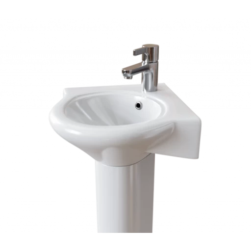 Раковина угловая с пьедесталом ANGOLO 470х495