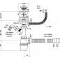 Сифон "ОРИО" 3 1/2 40 1 отвод+перелив+.гибк. тр. (А-4011)
